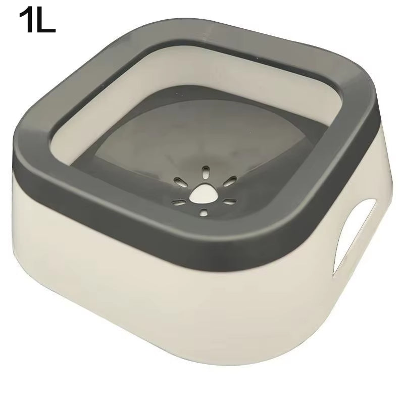 1.5L ABS Plastic Non-Spill Water Dispenser Bowl for Dogs and Cats with Floating Design