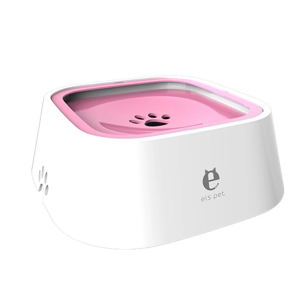1.5L ABS Plastic Non-Spill Water Dispenser Bowl for Dogs and Cats with Floating Design