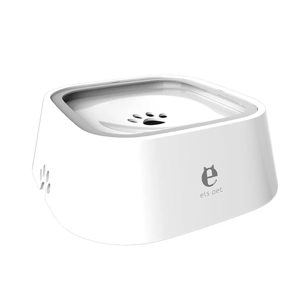 1.5L ABS Plastic Non-Spill Water Dispenser Bowl for Dogs and Cats with Floating Design