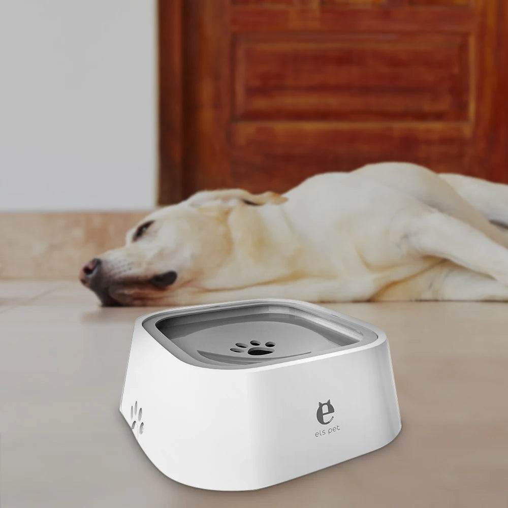 1.5L ABS Plastic Non-Spill Water Dispenser Bowl for Dogs and Cats with Floating Design
