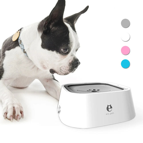 1.5L ABS Plastic Non-Spill Water Dispenser Bowl for Dogs and Cats with Floating Design