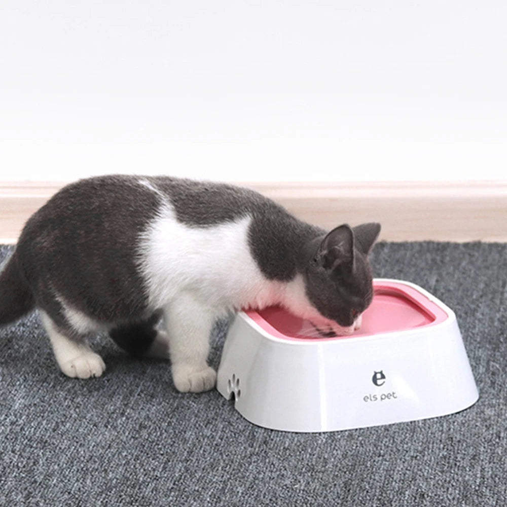 1.5L ABS Plastic Non-Spill Water Dispenser Bowl for Dogs and Cats with Floating Design