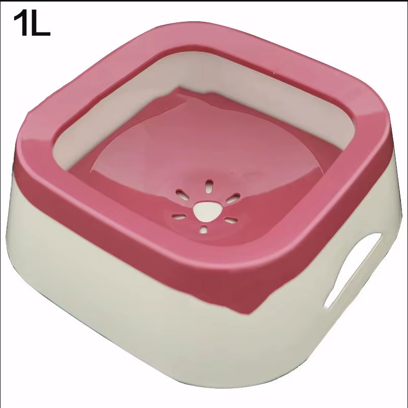 1.5L ABS Plastic Non-Spill Water Dispenser Bowl for Dogs and Cats with Floating Design